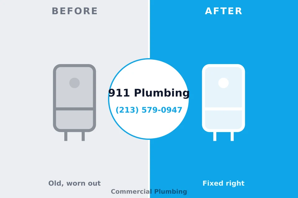 Before and after: plumbing repair Kearny, AZ
